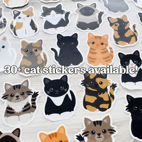 Looks Like My Cat! Maine Coon long-haired brown tabby cat sticker
