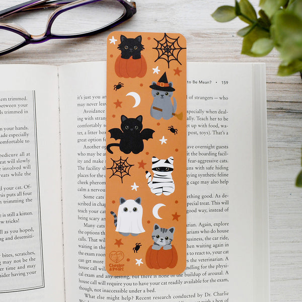 Spooky Sweeties Cat Bookmark