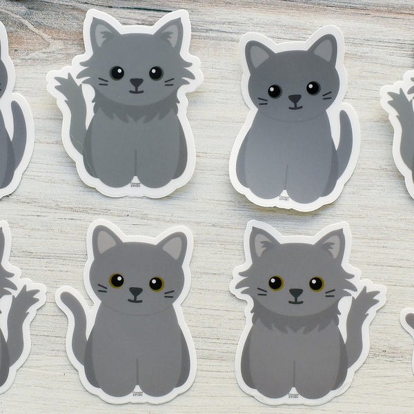Looks Like My Cat! Gray cat sticker