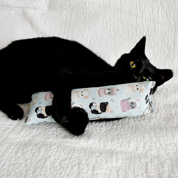 Snuggle Season Kicker Cat Toy - ice blue