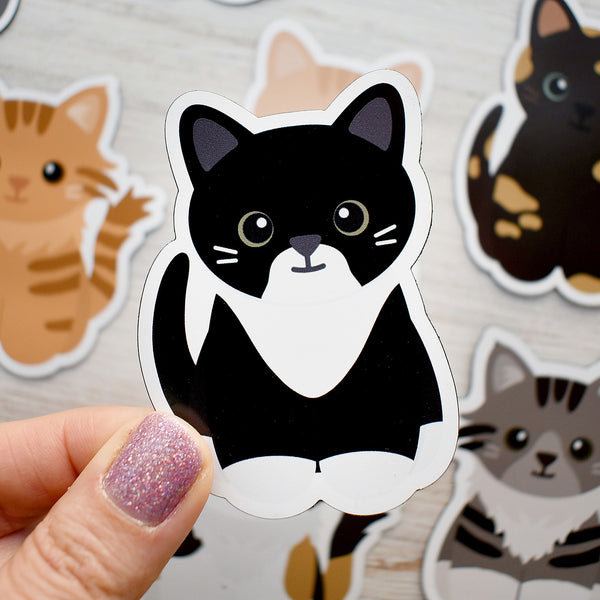 Looks Like My Cat! Black tuxedo cat magnet