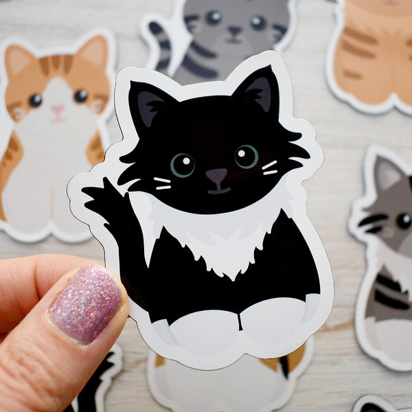 Looks Like My Cat! Black tuxedo cat magnet