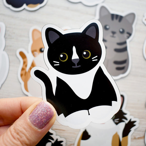 Looks Like My Cat! Black tuxedo cat magnet