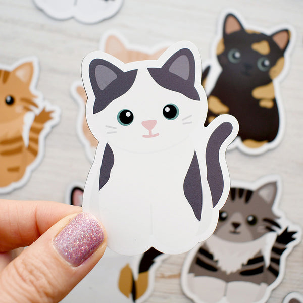Looks Like My Cat! Gray and white bicolor cat magnet