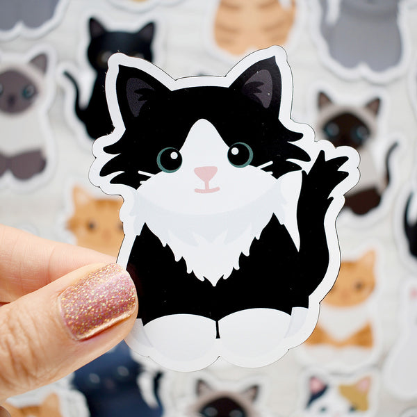 Looks Like My Cat! Black tuxedo cat magnet