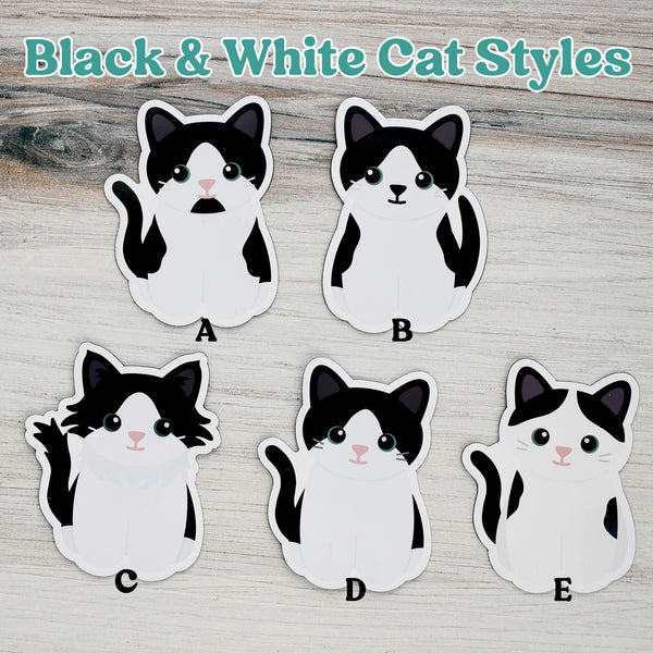 Looks Like My Cat! Black and white bicolor cat magnet