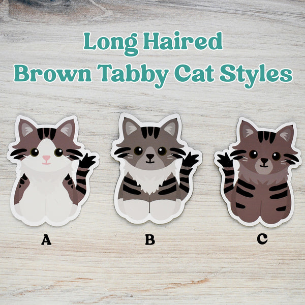 Looks Like My Cat! Maine Coon Long-haired brown tabby cat magnet
