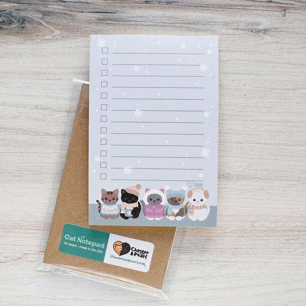 Snuggle Season Checklist Notepad