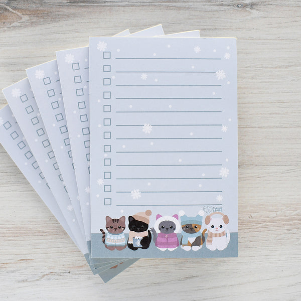 Snuggle Season Checklist Notepad