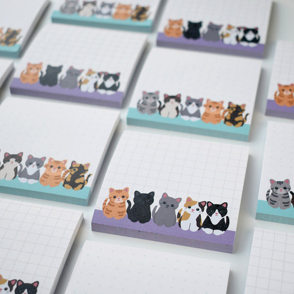 Cute Cats Grid Sticky Notes