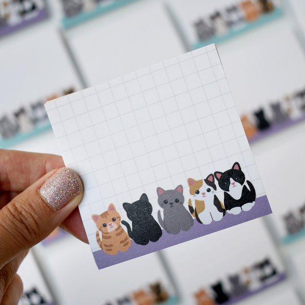 Pair of Cute Cats Sticky Notes