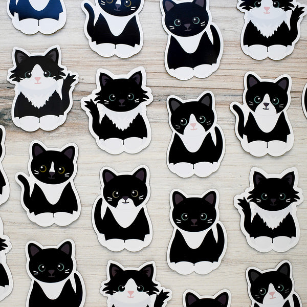 Looks Like My Cat! Black tuxedo cat magnet