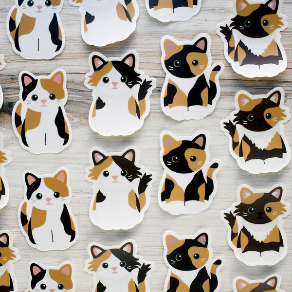 Looks Like My Cat! Calico cat sticker