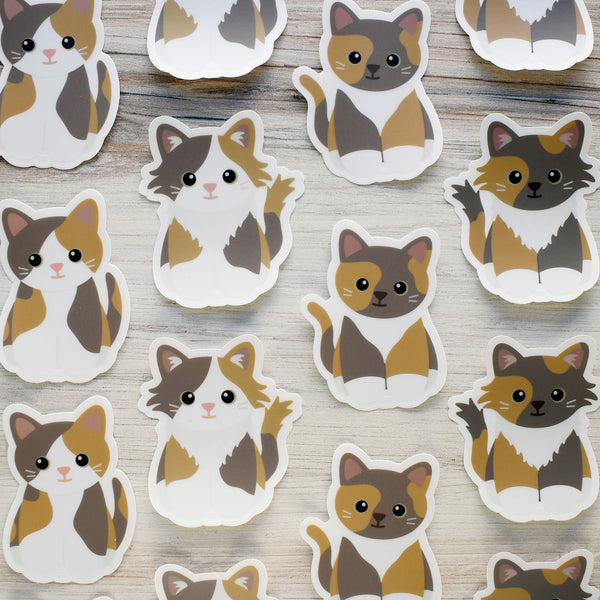 Looks Like My Cat! Dilute calico cat sticker