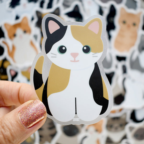Looks Like My Cat! Calico cat sticker