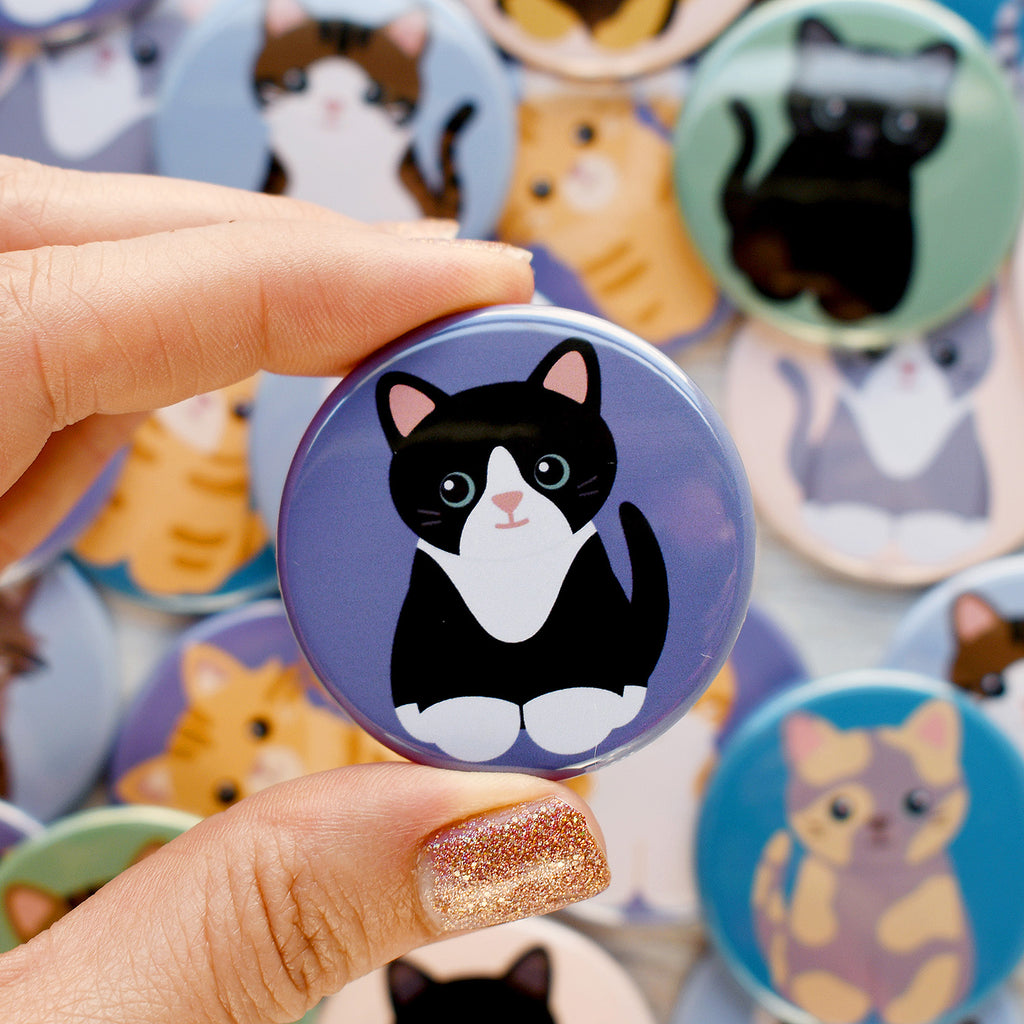 Wholesale Tuxedo Cat Pins by the Dozen