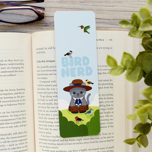 Bird Nerd Cat Bookmark