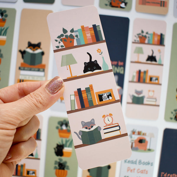 Indoorsy Bookshelves Cat Bookmark