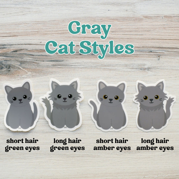 Looks Like My Cat! Gray cat sticker