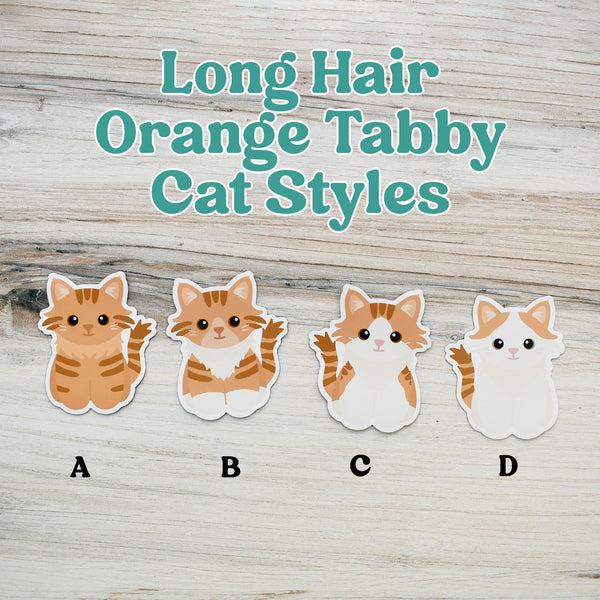 Looks Like My Cat! Long-haired orange tabby cat magnet