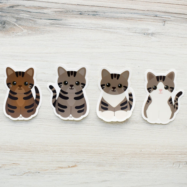 Looks Like My Cat! Brown tabby cat sticker