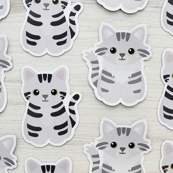 Looks Like My Cat! Silver tabby cat magnet