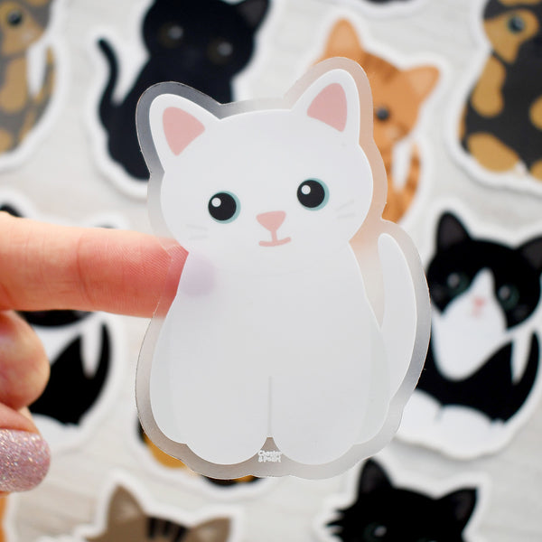 Looks Like My Cat! White cat sticker
