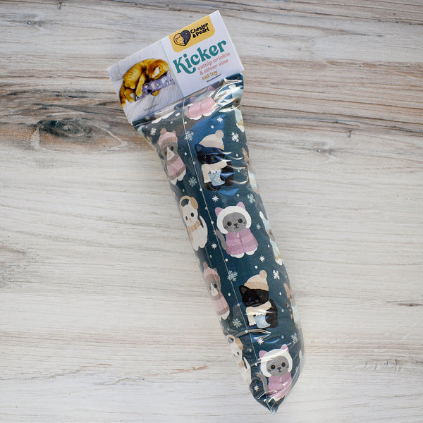 Snuggle Season Kicker Cat Toy - blue spruce