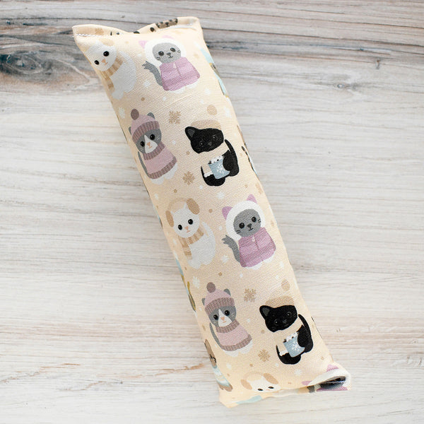 Snuggle Season Kicker Cat Toy - winter cream