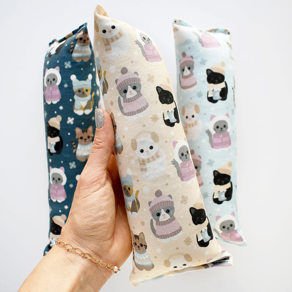 Snuggle Season Kicker Cat Toy - winter cream