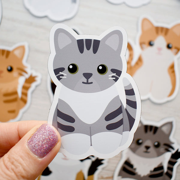 Looks Like My Cat! Gray tabby cat magnet