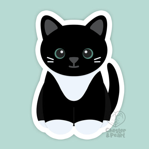 Looks Like My Cat! Black tuxedo cat magnet
