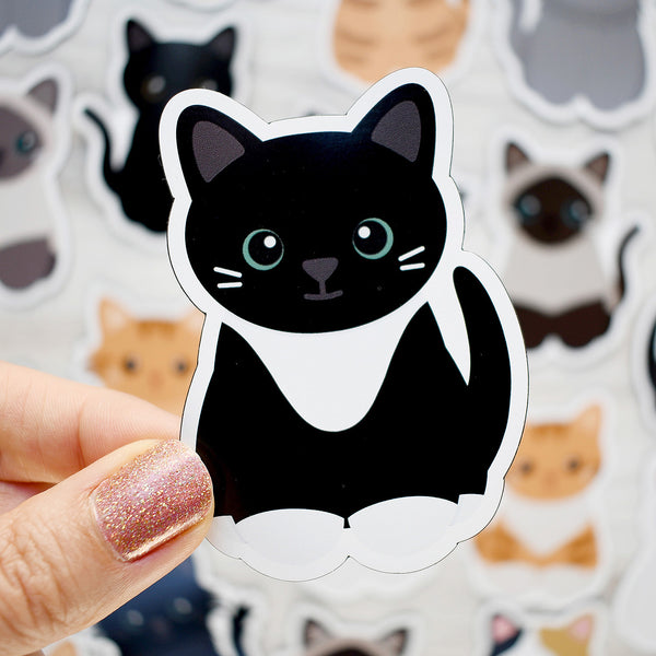 Looks Like My Cat! Black tuxedo cat magnet