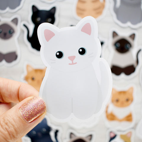 Looks Like My Cat! White cat magnet