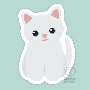 Looks Like My Cat! White cat magnet
