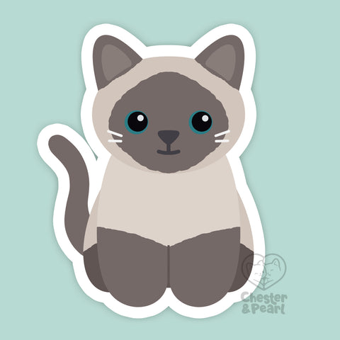 Looks Like My Cat! Blue point Siamese cat magnet