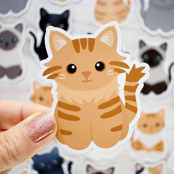 Looks Like My Cat! Long-haired orange tabby cat magnet