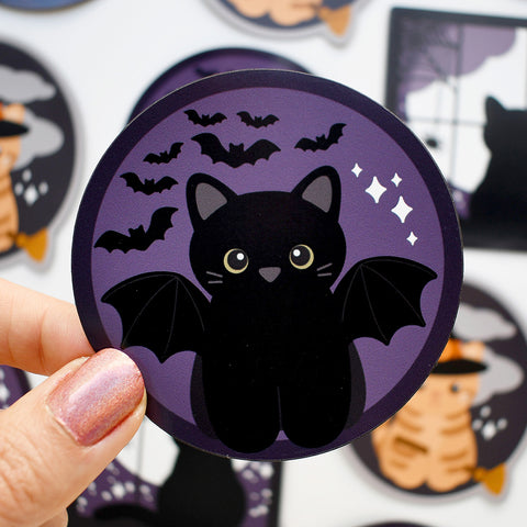 Bat Cat 3" cat magnet