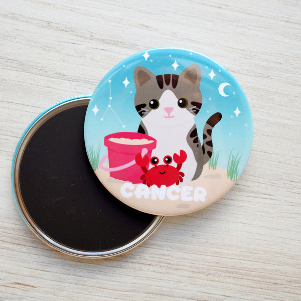 Cancer Zodiac Cat Fridge Magnet