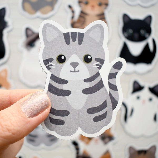 Looks Like My Cat! Gray tabby cat magnet