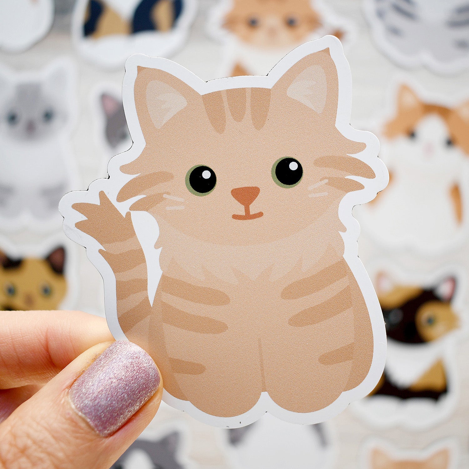 Looks Like My Cat! Long-haired buff tabby cat magnet