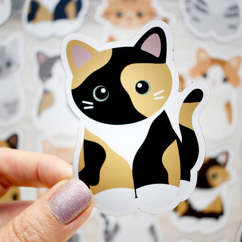 Looks Like My Cat! Dark calico cat magnet