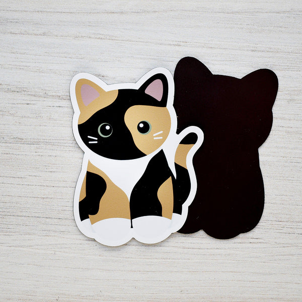 Looks Like My Cat! Dark calico cat magnet