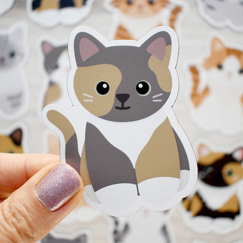 Looks Like My Cat! Dilute dark calico cat magnet