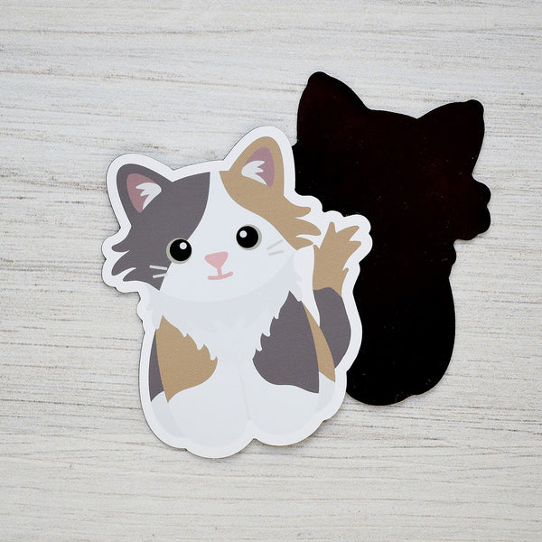 Looks Like My Cat! Long-haired dilute calico cat magnet