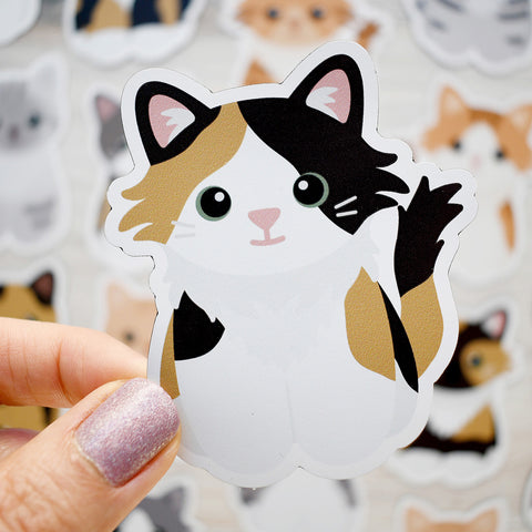 Looks Like My Cat! Long-haired calico cat magnet