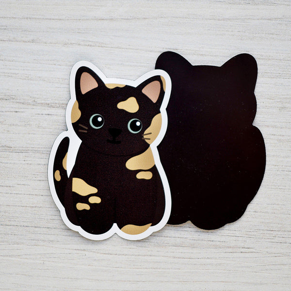 Looks Like My Cat! Black tortoiseshell cat magnet