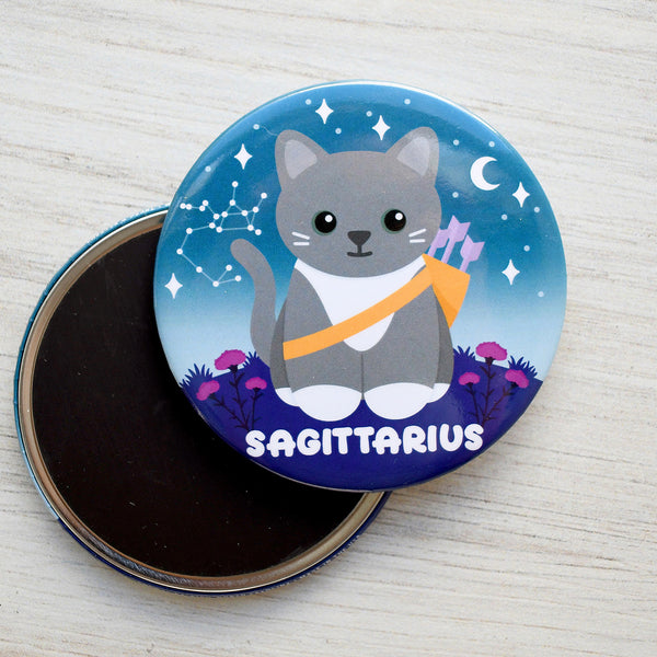 Sagittarius Zodiac Cat Fridge Magnet