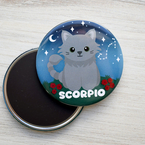 Scorpio Zodiac Cat Fridge Magnet