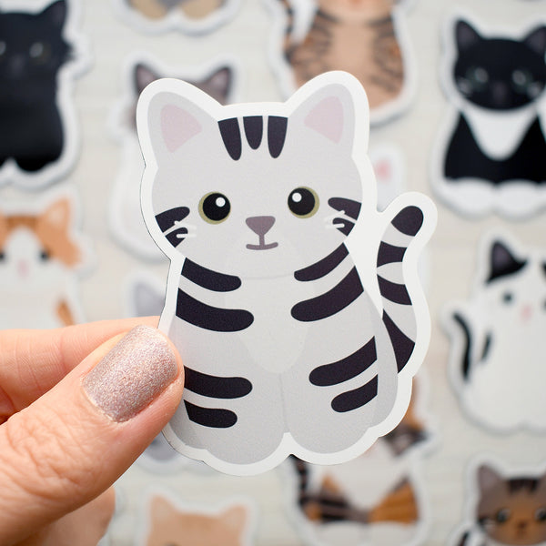 Looks Like My Cat! Silver tabby cat magnet